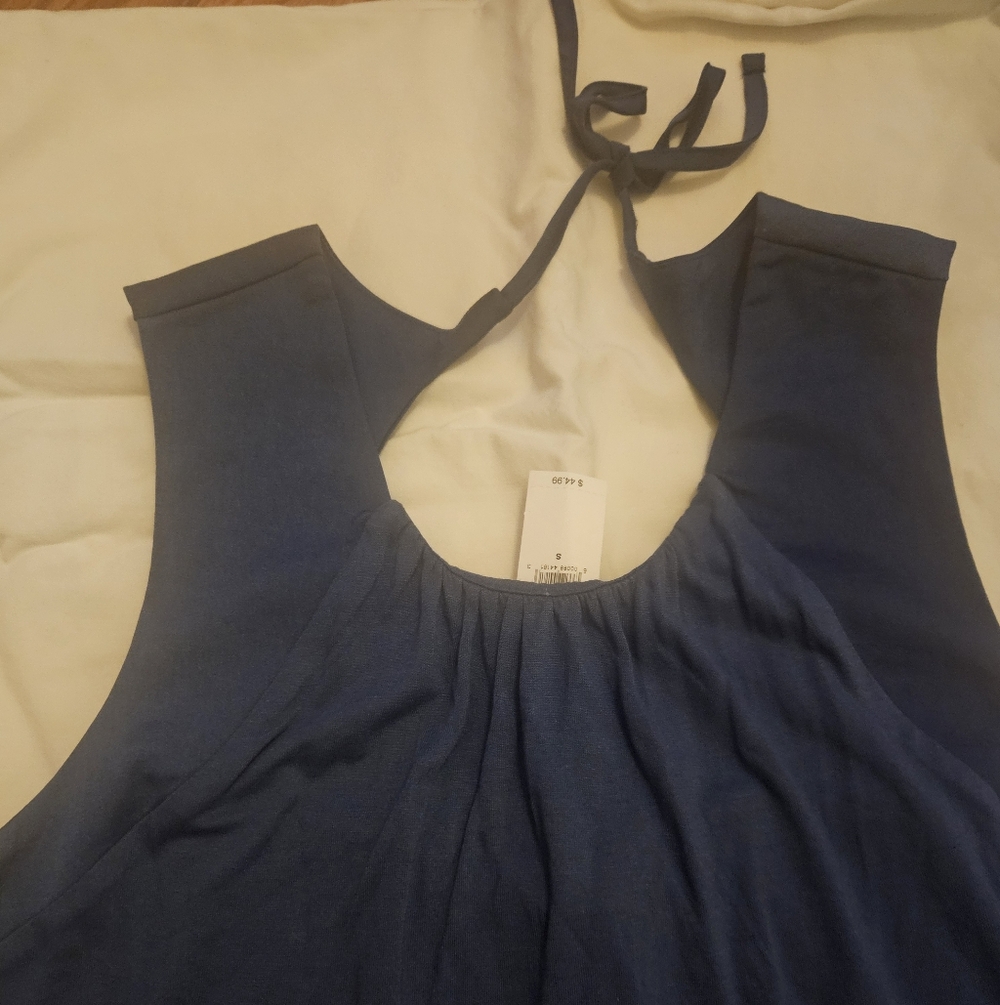 Banana Republic Blue Halter Top-NWT - Picture 2 of 4